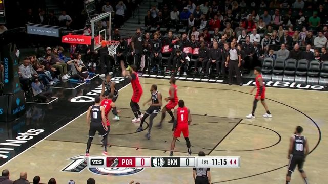 【2022年11月28日 开拓者vs篮网集锦】杜兰特击地送妙传 克拉克斯顿点飞防守背扣得手