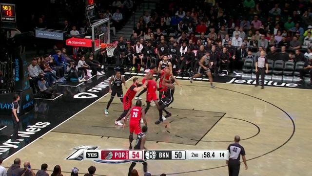 【2022年11月28日 开拓者vs篮网集锦】同时上演地滑之秀 杜兰特杀入禁区上篮2+1