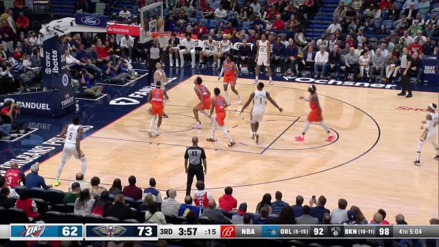 【2022年11月29日 雷霆vs鹈鹕集锦】雷霆101-105鹈鹕 锡安23+8+8鹈鹕送雷霆连败