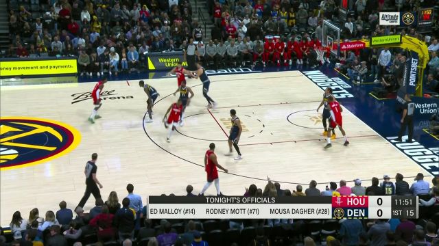 【2022年11月29日 火箭vs掘金集锦】当头一棒！申京挡拆顺下点飞穆雷用扣篮拔得头筹