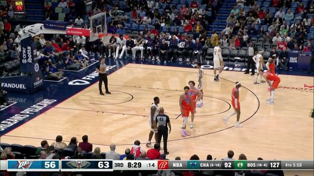 【2022年11月29日】雷霆vs鹈鹕第3节英文原声回放