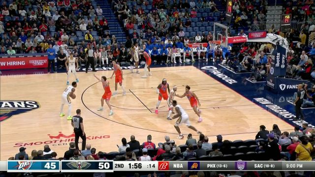 【2022年11月29日 雷霆vs鹈鹕集锦】都让让都让让！丹尼尔斯见缝插针飞身暴扣势大力沉