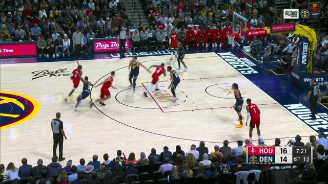 【2022年11月29日 火箭vs掘金集锦】稳准狠！小凯文-波特无视对抗倒地三分依旧命中