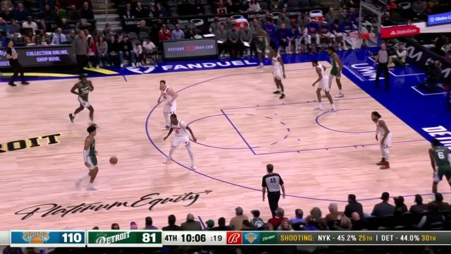 【2022年11月30日 尼克斯vs活塞集锦】海耶斯吸引火力送出助攻 斯图尔特外线接球三分穿网