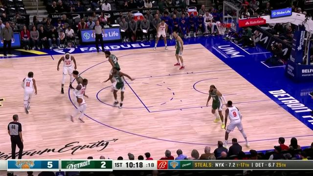 【2022年11月30日 尼克斯vs活塞集锦】尼克斯140-110活塞 兰德尔生日夜轰下36分率队大胜活塞