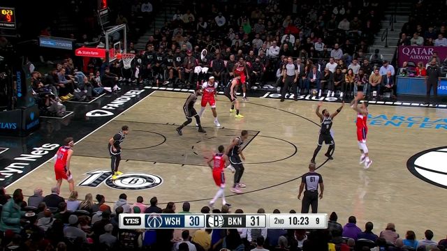 【2022年12月01日 奇才vs篮网集锦】状态好得很！库兹马弧顶迎人三分手起刀落