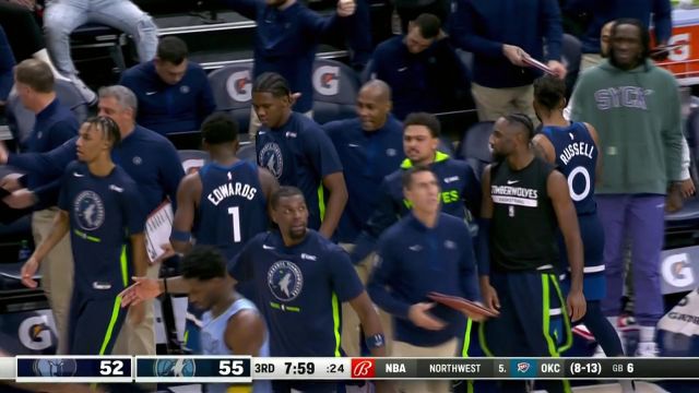 【2022年12月01日 灰熊vs森林狼集锦】莫兰特遭爱德华兹生抢 森林狼三线快攻戈贝尔怒扣势如破竹