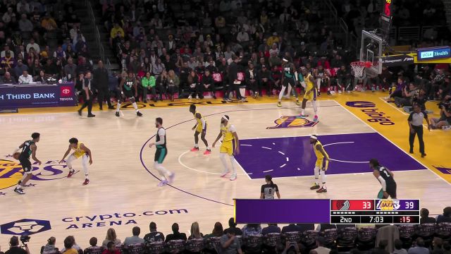 【2022年12月01日 开拓者vs湖人集锦】开拓者vs湖人精华回放 詹眉合砍58分湖人送开拓者3连败