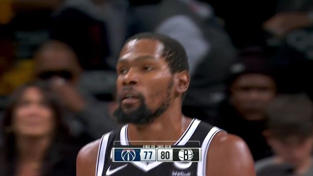 【2022年12月01日 奇才vs篮网集锦】可着一个点使劲干！比尔急停中距离0.3秒颠进