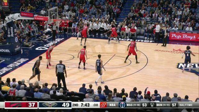 【2022年12月01日 猛龙vs鹈鹕集锦】防到脸上也能进 琼斯无视防守强投三分命中