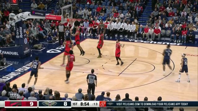 【2022年12月01日 猛龙vs鹈鹕集锦】锡安眼观六路送妙传 瓦兰霸王举鼎双手重扣