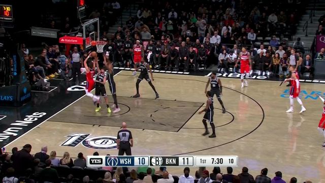 【2022年12月01日 奇才vs篮网集锦】脚下就是跳跳床！克拉克斯顿拔地而起隔人封盖阿弗迪亚