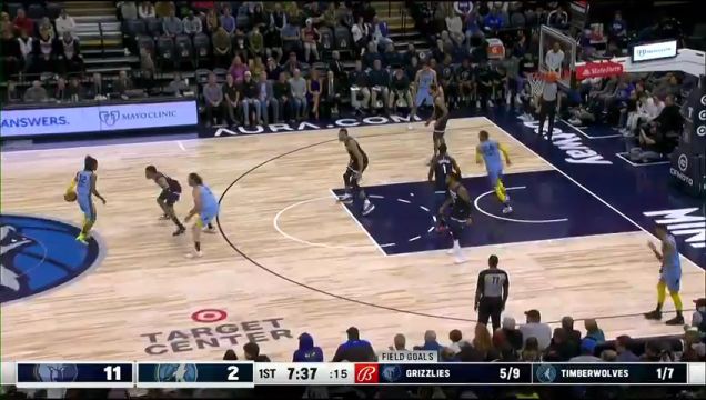 【2022年12月01日】NBA常规赛：灰熊vs森林狼英文原声全场回放