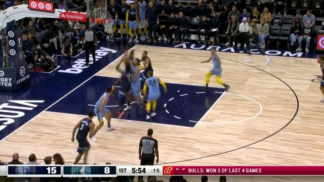 【2022年12月01日 灰熊vs森林狼集锦】一人扛起进攻大旗！爱德华兹突破篮下连中三元无人可挡