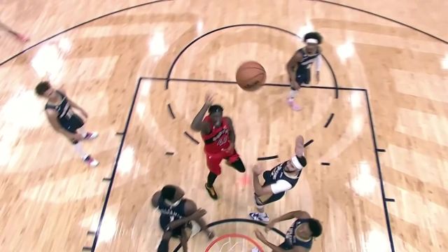 【2022年12月01日 猛龙vs鹈鹕集锦】这谁顶得住啊！西亚卡姆生突南斯抛投打中还造成犯规