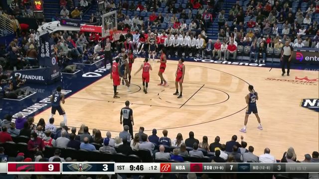 【2022年12月01日 猛龙vs鹈鹕集锦】谁能阻挡飞天胖虎？锡安连续冲击篮下得手连拿9分