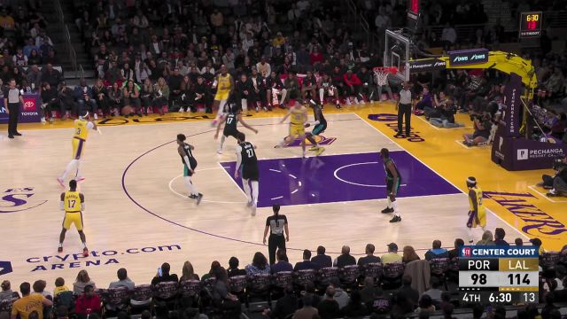 【2022年12月01日 开拓者vs湖人集锦】开拓者109-128湖人 詹眉合砍58分湖人送开拓者3连败