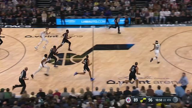 【2022年12月01日 快船vs爵士集锦】巴图姆多一次传球 小波士顿三分轰炸篮筐