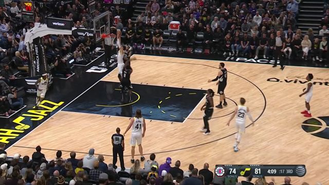 【2022年12月01日 快船vs爵士集锦】克拉克森不看人写意传球 凯斯勒旱地拔葱双手暴扣