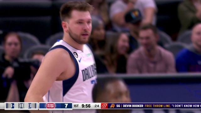 【2022年12月02日 独行侠vs活塞集锦】东契奇背后运球 后撤步三分一箭穿心