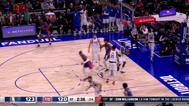 【2022年12月02日 独行侠vs活塞集锦】年轻人就是要气盛！艾维内突外投连中关键球