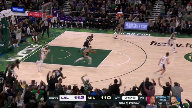 【2022年12月03日 湖人vs雄鹿集锦】希腊怪兽简直无解 字母哥追身钉板大帽拦截詹姆斯