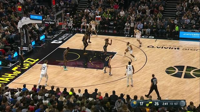 【2022年12月03日】NBA常规赛：步行者vs爵士第1节英文原声回放