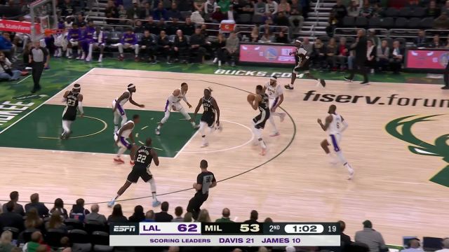 【2022年12月03日 湖人vs雄鹿集锦】启动之后完全拦不住 字母哥反击碾压突破打板命中