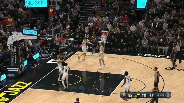 【2022年12月03日 步行者vs爵士集锦】布里赛特上演追身大帽 助攻内史密斯底角三分穿云箭