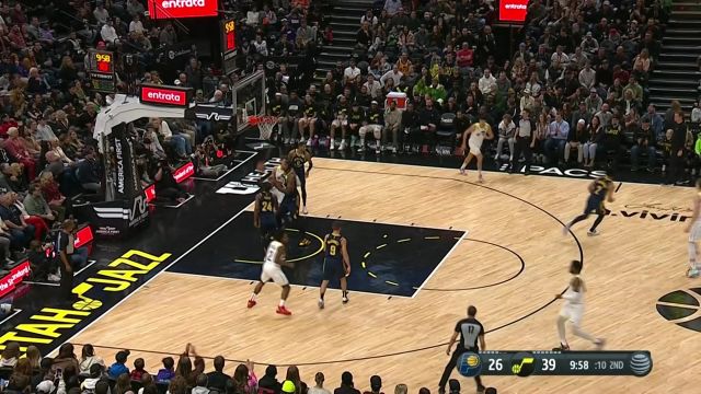 【2022年12月03日 步行者vs爵士集锦】塞克斯顿假突真传送香饼 凯斯勒空接上篮轻松取分