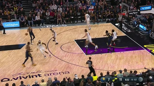 【2022年12月03日 步行者vs爵士集锦】硬是没人防 特纳急停中距离稳稳命中