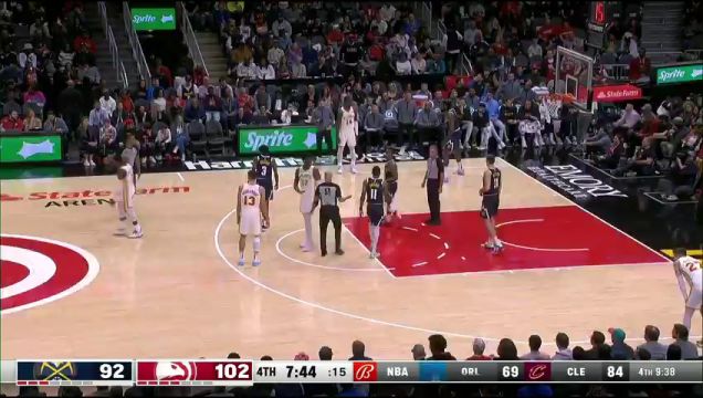 【2022年12月03日】NBA常规赛：掘金vs老鹰第4节英文原声回放