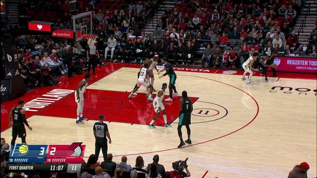 【2022年12月05日 步行者vs开拓者集锦】亮出招牌动作！利拉德底角漂移三分颜射防守