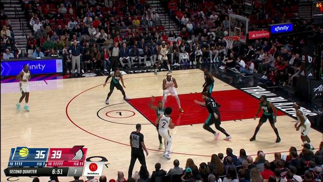 【2022年12月05日 步行者vs开拓者集锦】格兰特眼观六路击地妙传 哈特长驱直入勾手上篮