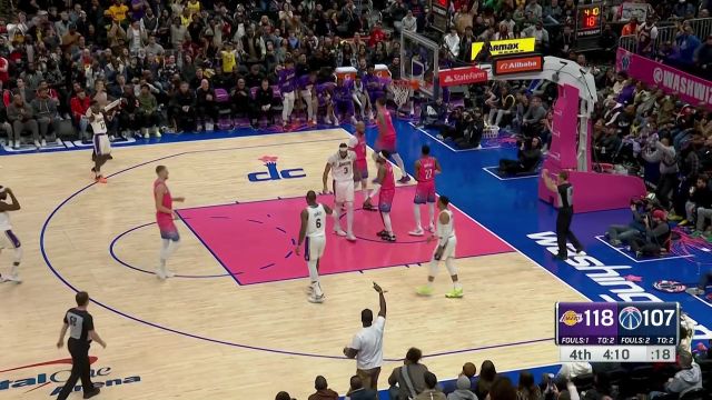 【2022年12月05日 湖人vs奇才集锦】威少神鬼莫测送妙传 浓眉强硬2+1拿到50分