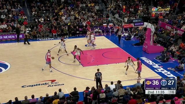 【2022年12月05日 湖人vs奇才集锦】心有灵犀一点通 库兹马助飞加福德空接暴扣