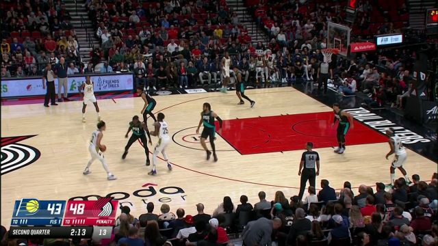 【2022年12月05日】步行者vs开拓者第2节英文原声回放