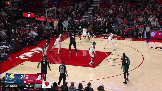 【2022年12月05日 步行者vs开拓者集锦】步行者100-116开拓者 利拉德复出21+6开拓者送步行者三连败