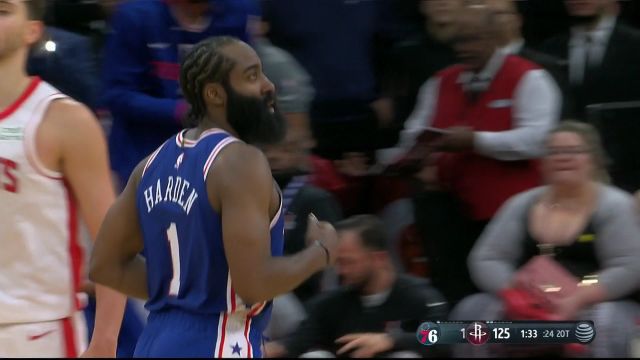 【2022年12月06日 76人vs火箭集锦】坚持就是胜利！哈登拉弓射箭三分蓄力