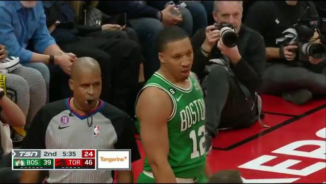 【2022年12月06日 凯尔特人vs猛龙集锦】凯尔特人vs猛龙第2节英文原声回放