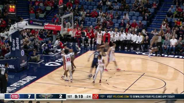 【2022年12月08日 活塞vs鹈鹕集锦】CJ飞出界外送极限妙传 墨菲埋伏底角三分一箭穿心