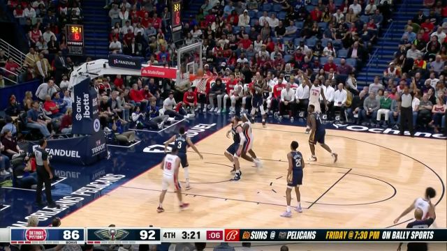 【2022年12月08日 活塞vs鹈鹕集锦】锡安和瓦兰通通拦不住！ 杜伦无畏猛虎篮下送暴扣