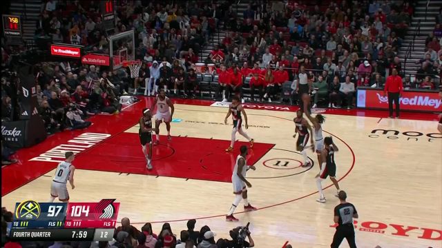 【2022年12月09日 掘金vs开拓者集锦】进攻全面开花 掘金外线三分雨狂轰滥炸反超比分