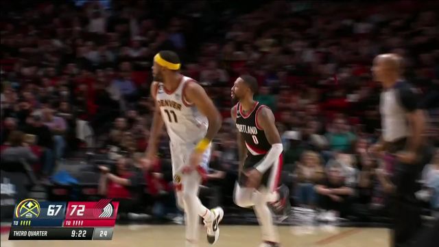 【2022年12月09日 掘金vs开拓者集锦】一己之力掀起惊涛骇浪 利拉德单节命中5记三分轰下18分