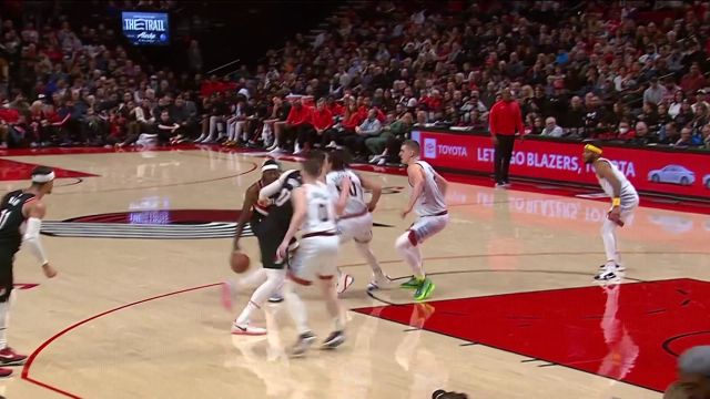 【2022年12月09日 掘金vs开拓者集锦】心有灵犀一点通 格兰特击鼓传花努尔基齐转身暴扣