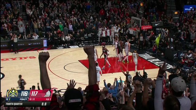 【2022年12月09日 掘金vs开拓者集锦】再现经典庆祝动作 利拉德大号三分穿云箭百步穿杨