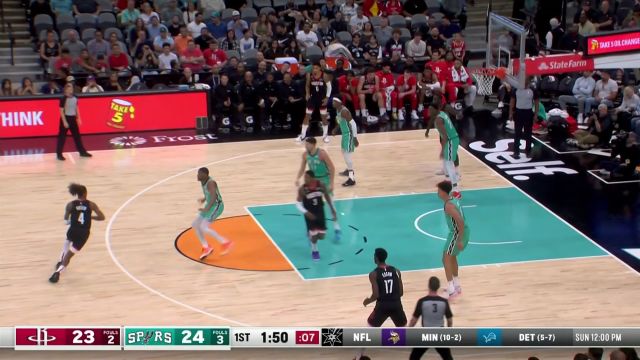 【2022年12月09日 火箭vs马刺集锦】篮下候个正着！巴锡平地惊雷残暴大帽扇懵探花