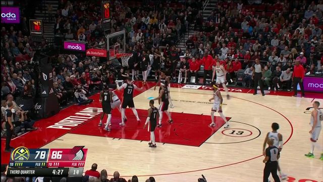 【2022年12月09日 掘金vs开拓者集锦】戈登篮下发难试图一步登高 努尔基齐竖起巨掌送出遮天大帽