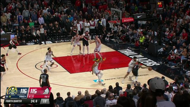 【2022年12月09日 掘金vs开拓者集锦】穆雷撤步中投得手 西蒙斯大马金刀干拔还击