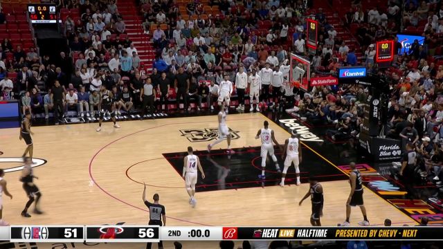 【2022年12月09日 快船vs热火集锦】压哨三分！肯纳德张弓搭箭哨响球进